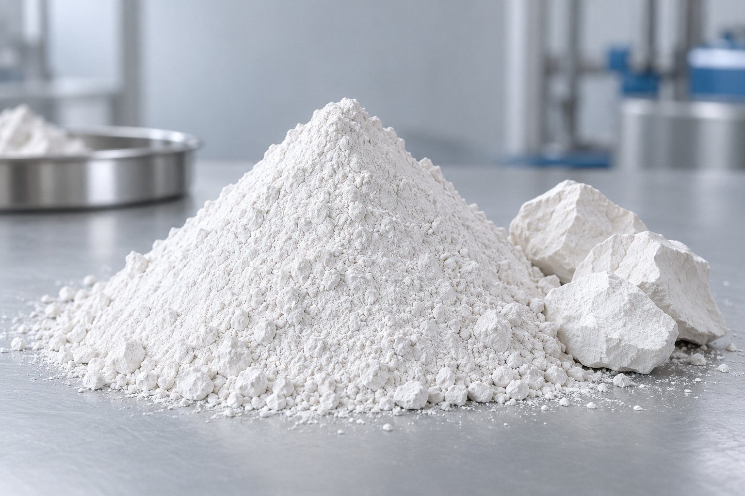 Kaolin China Clay fine white powder and clay lumps